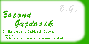 botond gajdosik business card